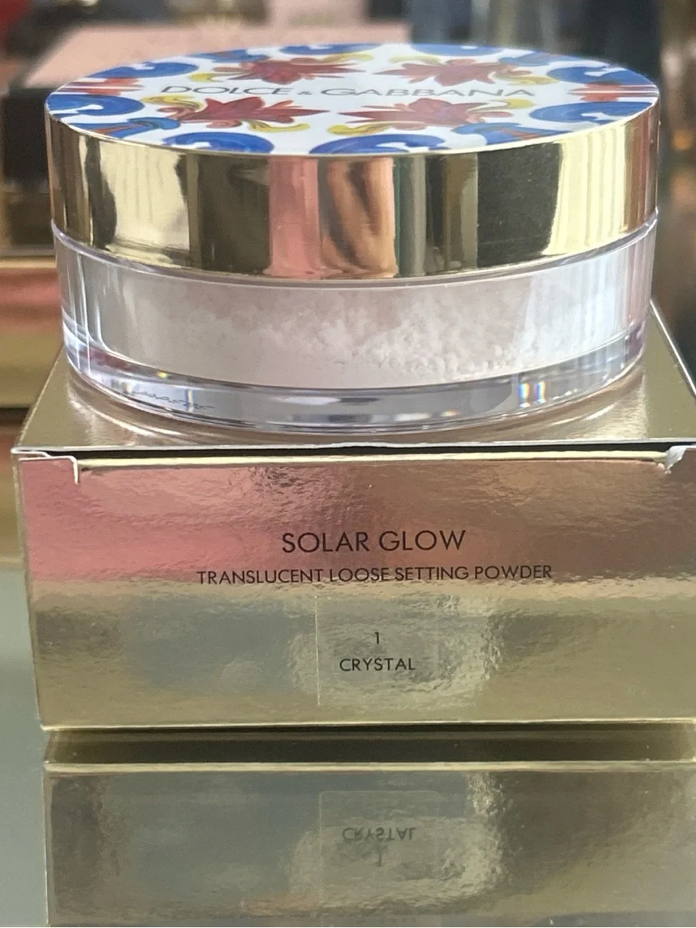 Dolce & Gabbana solar glow translucent setting powder 1 crystal